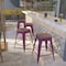 Flash Furniture Purple No Back Metal Stool, 24", PK4 4-ET-BT3503-24-PUR-WD-GG - alternate 1
